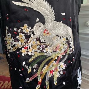 ❤️ZARA❤️Embroidered Satin Robe kimono